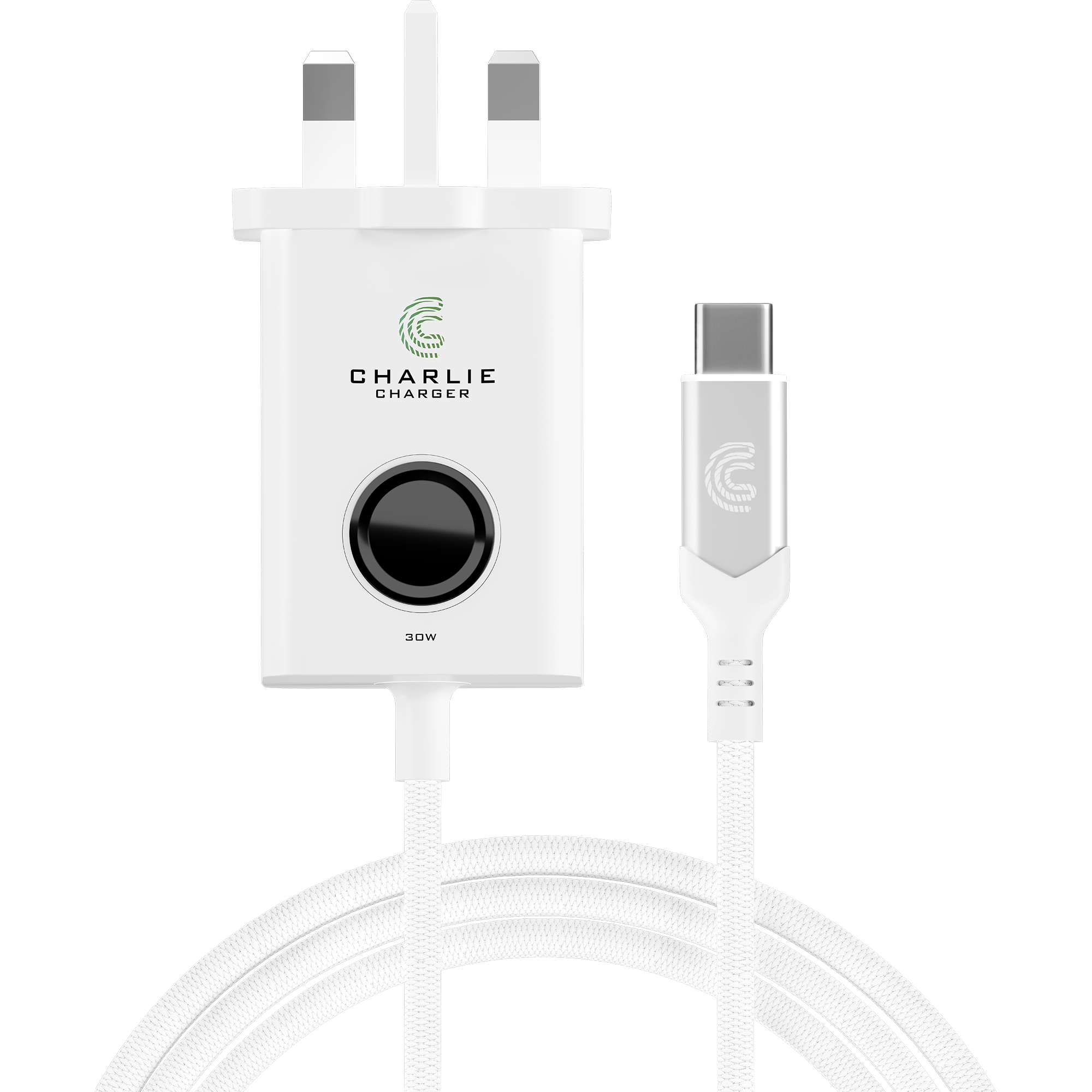 Charlie Charger 30W USB-C 2 Metre White