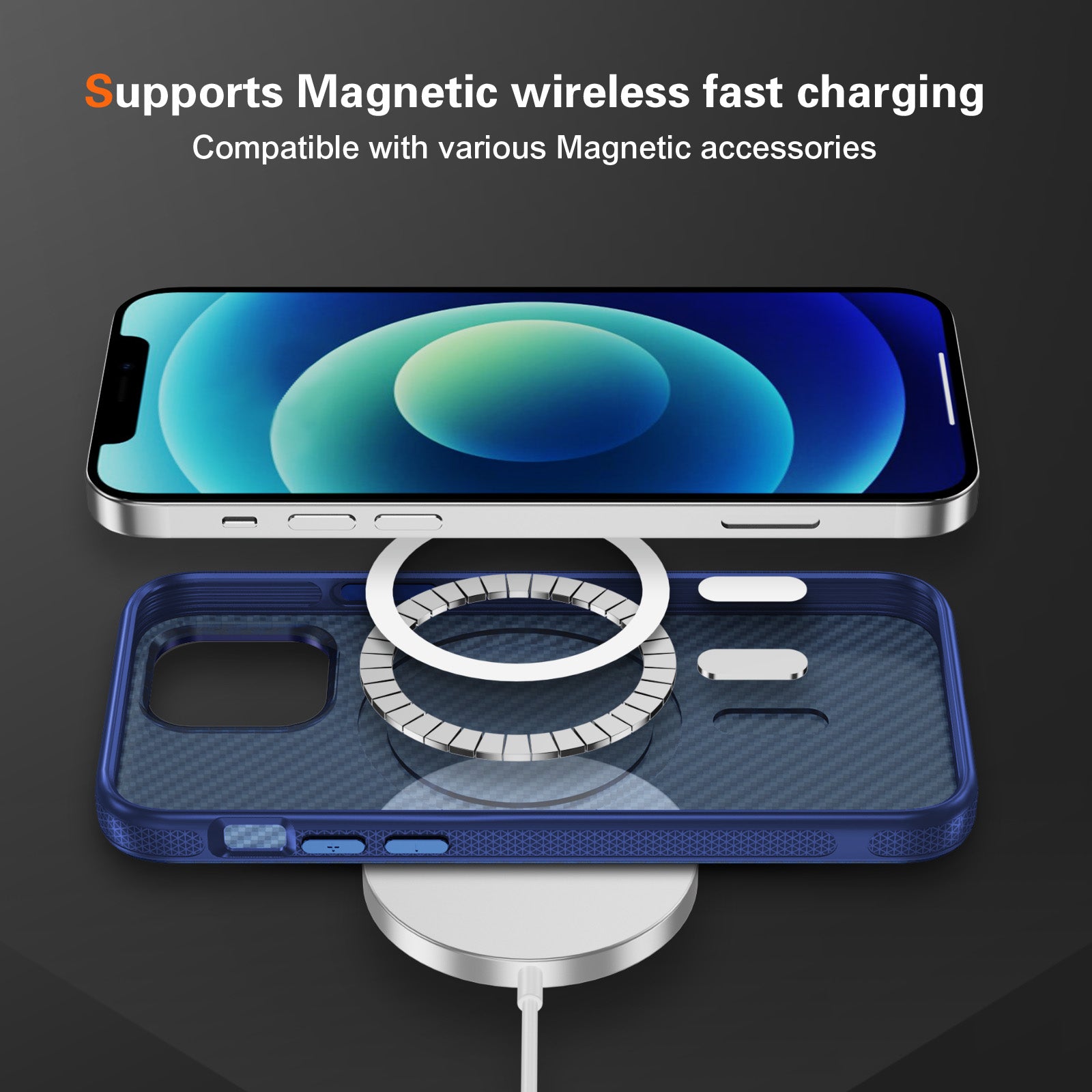 Fulcrum-Carbon Fiber-Magsafe Case iPhone 12/ 12 Pro