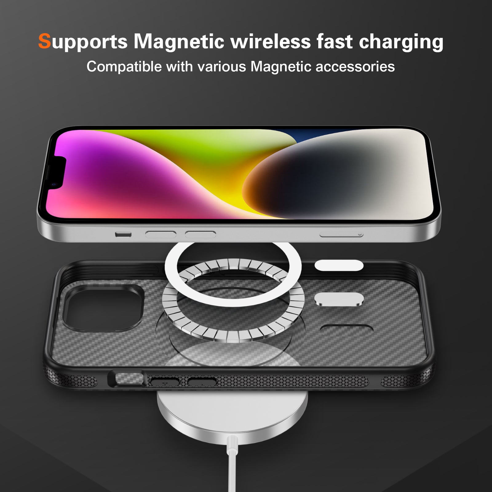 Fulcrum-Carbon Fiber-Magsafe Case iPhone 15