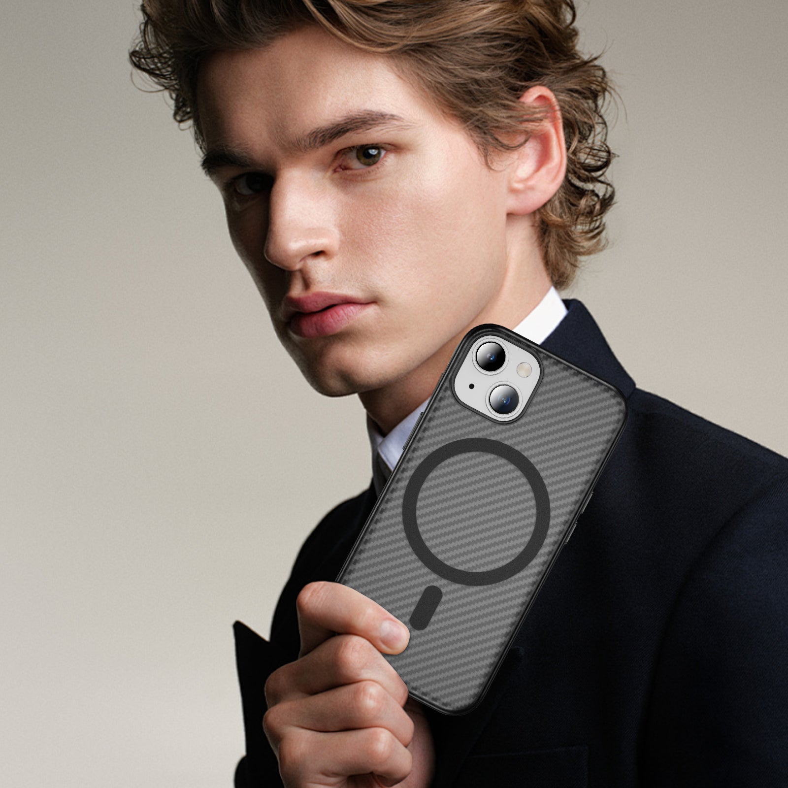 Fulcrum-Carbon Fiber-Magsafe Case iPhone 15