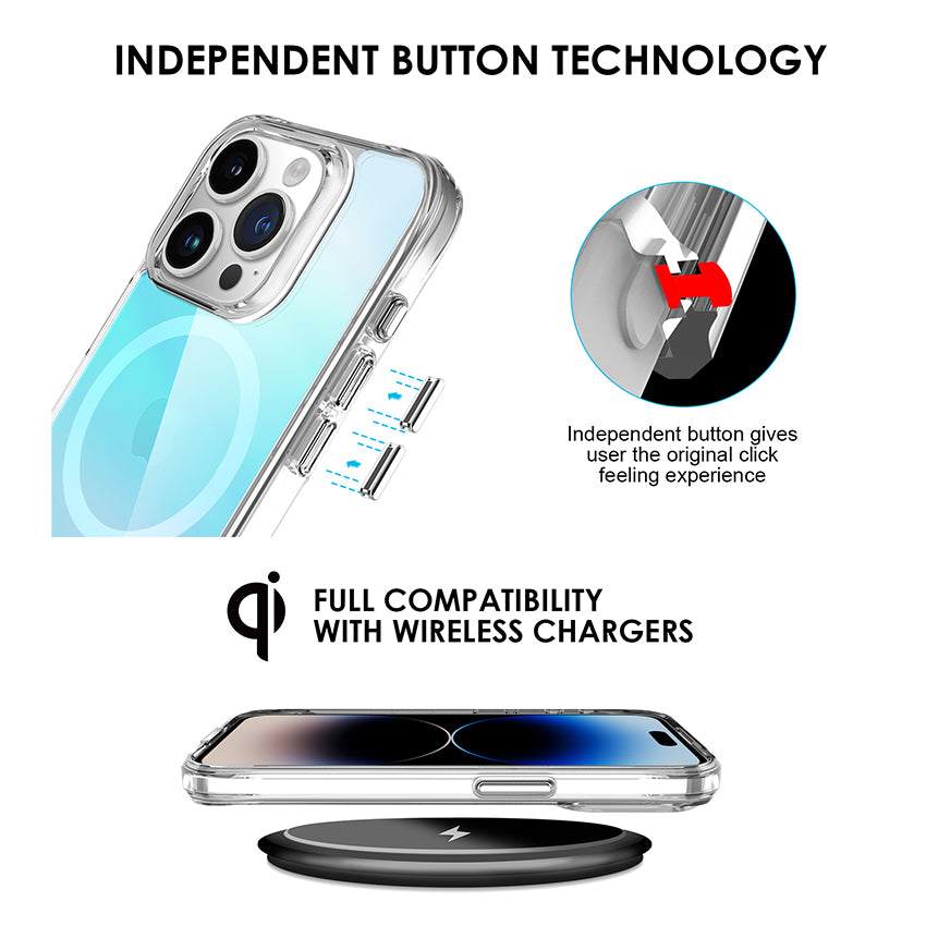 Pure Rainbow Magsafe Case iPhone 15 Pro Max