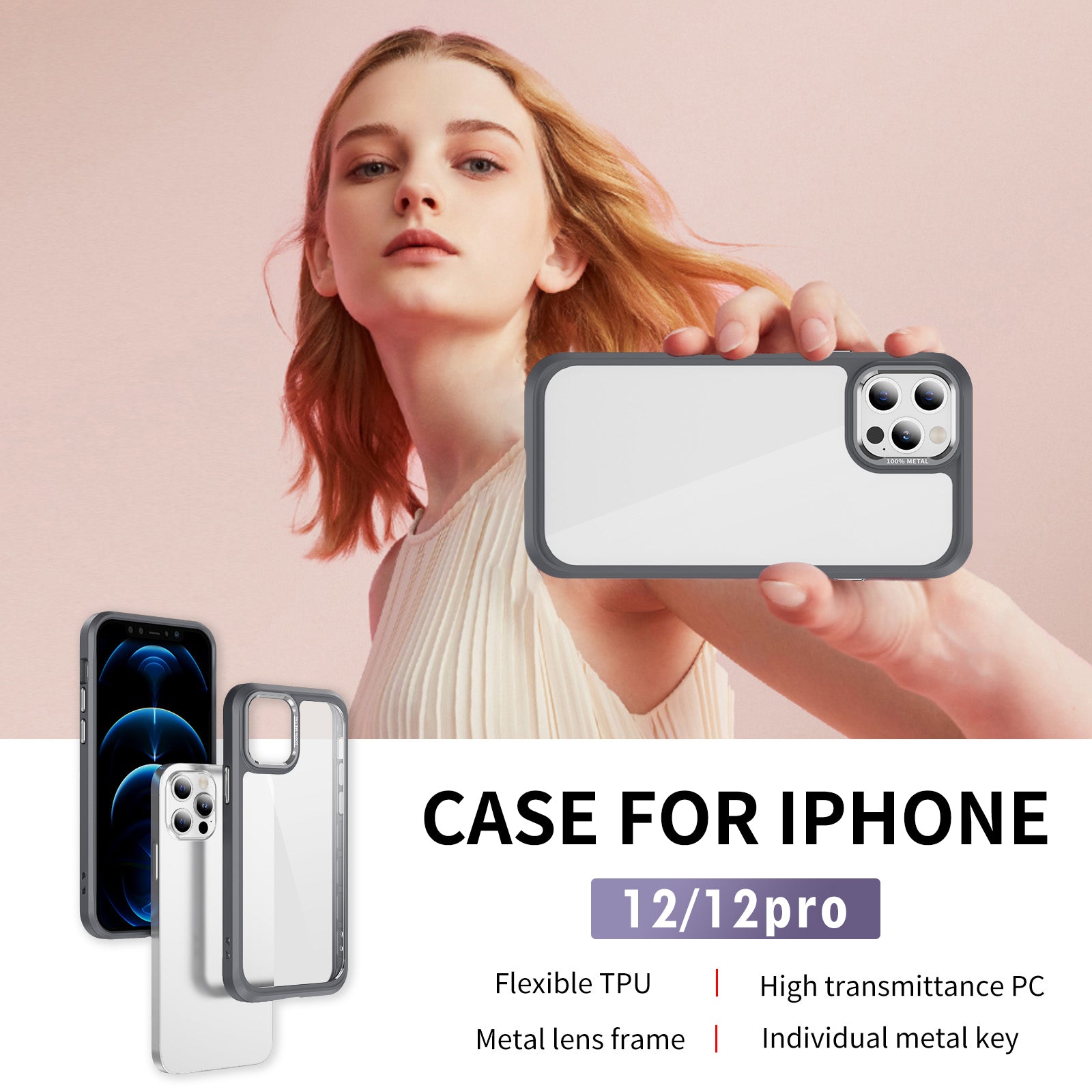 Transparency Goggles Case iPhone 12/ 12 Pro