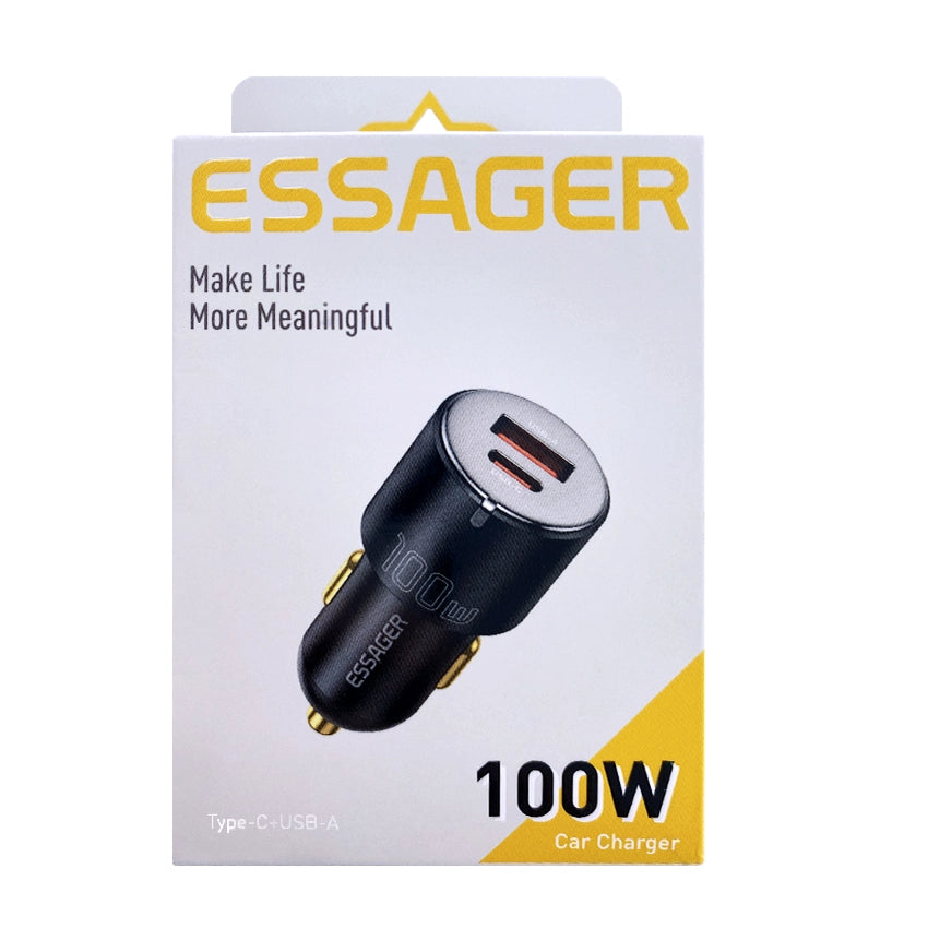 Essager 100W Type C & USB Car Charger
