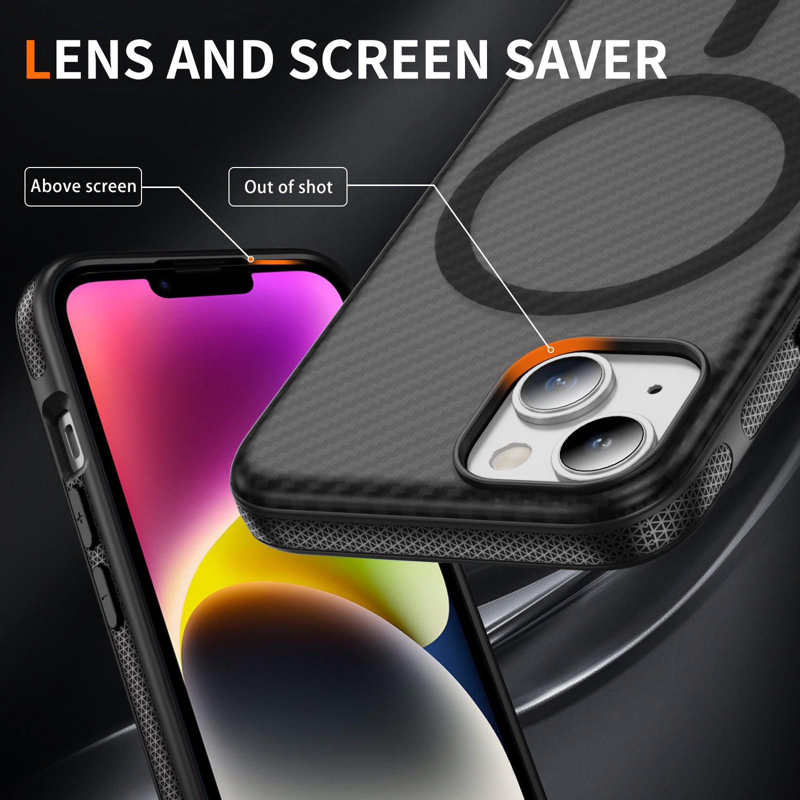 Fulcrum-Carbon Fiber-Magsafe Case iPhone 15