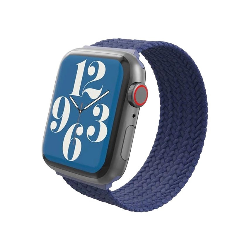 Blue braided apple watch discount band