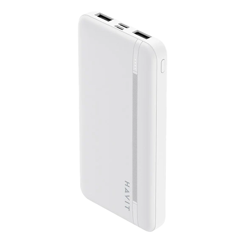 HAVIT Smart Portable Power Bank 10000mAh White with LED Indicator PB89