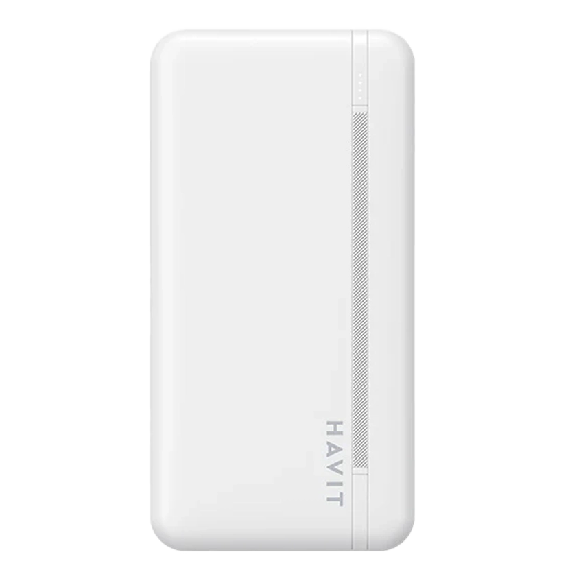 HAVIT Smart Portable Power Bank 10000mAh White with LED Indicator PB89