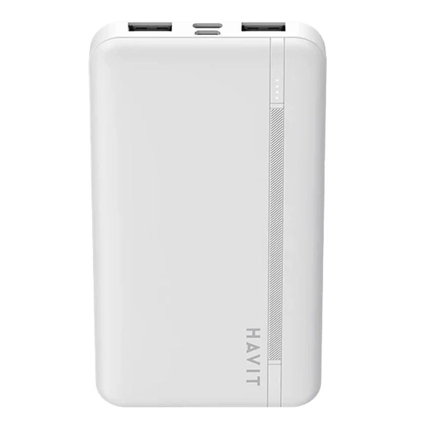 HAVIT Smart Portable Power Bank 10000mAh White with LED Indicator PB89