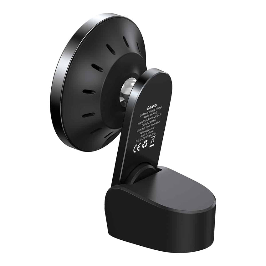 Baseus Big Energy Car Mount Wireless Charger side view from back