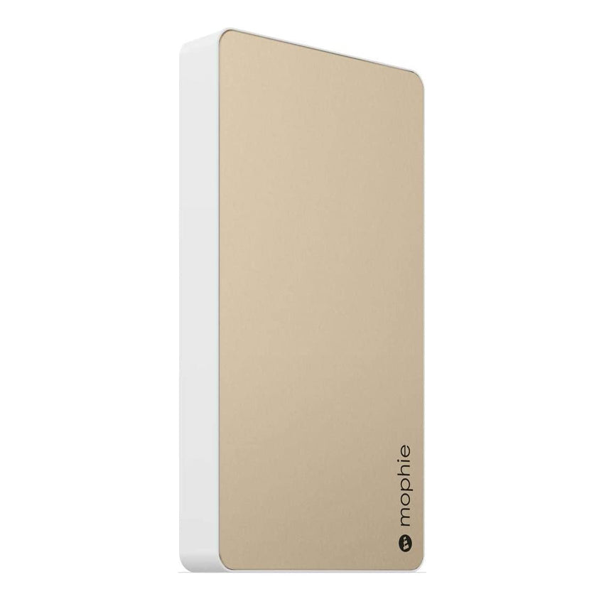 Mophie Powerstation XL 10000 mAh Gold left side 30 degree view