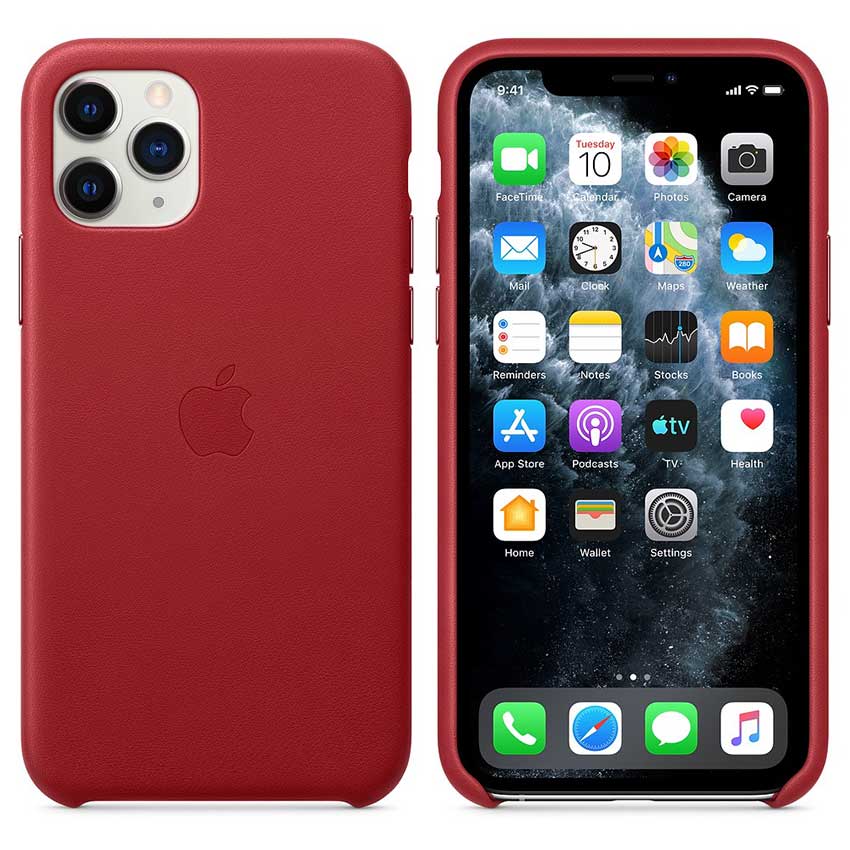 Official Apple Case- iPhone 11 Pro Leather Case (PRODUCT)RED