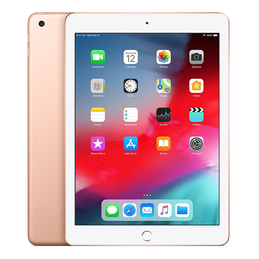 Apple iPad 6th Gen 9.7" A1954 32GB 4G gold with white front bezel - fonez-Keywords : MacBook - Fonez.ie - laptop- Tablet - Sim free - Unlock - Phones - iphone - android - macbook pro - apple macbook- fonez -samsung - samsung book-sale - best price - deal