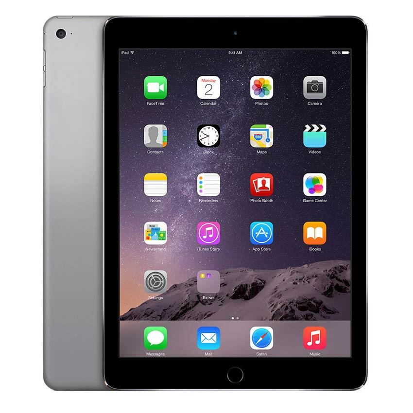 Apple iPad Air 2 A1566 with space grey with black front bezel - Fonez-Keywords : MacBook - Fonez.ie - laptop- Tablet - Sim free - Unlock - Phones - iphone - android - macbook pro - apple macbook- fonez -samsung - samsung book-sale - best price - deal