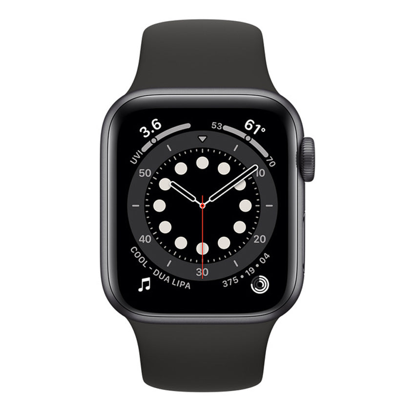 Apple Watch Series 6 GPS 44mm space grey front view - Fonez